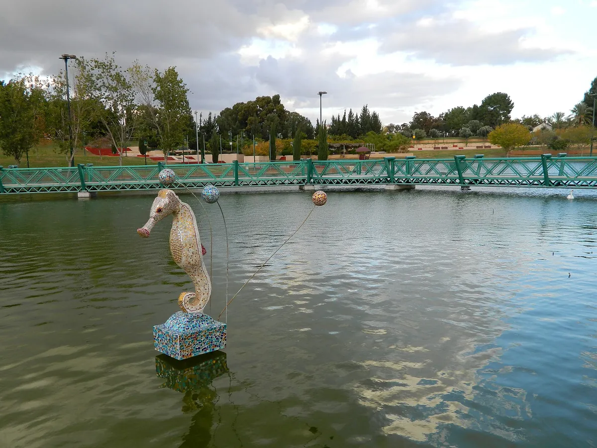 Artificial lake in Ra'anana Park